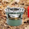 Luwecf Mini Portable Camping Stove Fishing Stove Camping Cooking Stove Outdoor Stove with Storage Bag Hiking Stove Alcohol Stove with Pot Holder for Camping Hiking Traveling Fishing Picnic