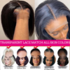 8ffa38beb9466778 Bone Straight Front Wigs For Women Short Bob 13x4 HD Lace Frontal Glueless Wig Human Hair 180%