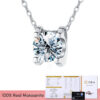 90120ad0d3a67648 GRA 1-2CT D Color Shiny Moissanite Diamond Pendant Chain for Women Sterling Sier Necklace Engagement Fine Jewelry