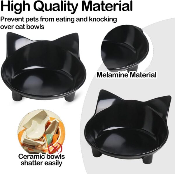 9017b2b6aa393f36 Cat Food Bowl, Anti-Skid Base, Non-Toxic Material, Dishwasher Safe, 14.5cm Diameter