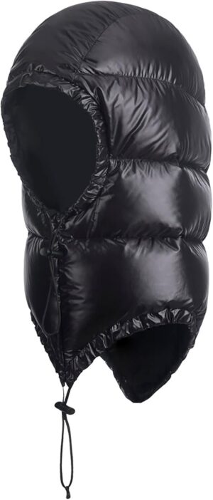 90244659711dc9b6 Winter Warm Ultralight Down Hood Waterproof Sleeping Bag Outdoor Camping Windproof Down Cap Hat with Storage Bag