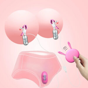 9025925142e614ed Vibrating Nipple Clamp Vibrator for Women 10 Speed Vibrators Egg Breast Massage Fetish to Breast Labia Clip Stimulation Massager