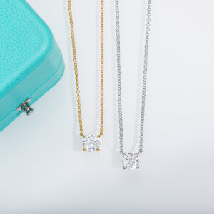 9034d8b5d10bf617 AnuJewel D Color 1ct 2ct 3ct Moissanite Diamond Gold Plated Pendant Necklace For Women Anniversary Gifts Wholesale