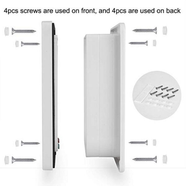 90362aee34d6a320 Smart 4 Way Locking Security Lock ABS Plastic Dog Cat Flap Door Controllable Switch Direction Doors Small Pet Supplies