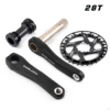 GOLDIX Children Bicycle Crankset 110/127/140/150/155/160mm Crank with Protective Disc 30T 32T Chainwheel Kids Bike Accessories