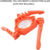 Fuel Can Stabilizer Canister Stand Gas Tank Bracket Stove Standard Bottle Shelf Tripod Folding Canister Stand (Orange)