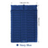 Double Sleeping Pad for Camping Self-Inflating Mat Sleeping Mattress with Pillow for Hiking Outdoor 2 Persons Travel Bed Air Mat