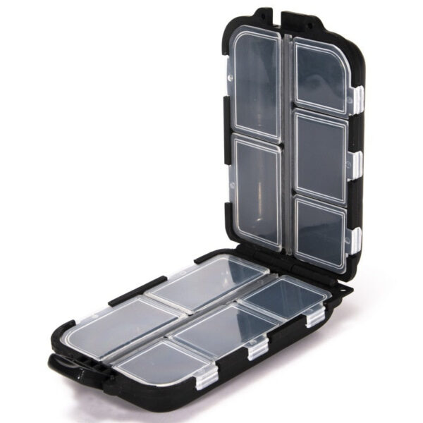 907fc96d9dd9f129 Tackle Box 10 Compartment Lure Hook Storage Case Double Sided Fishing Tool Organizer Multifunctional Bait Container