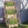 Grunyia 10 Bundles Artificial Fake Flowers, Faux Outdoor Plastic Plants UV Resistant Shrubs Outside Indoor Decorations (Purple-Eucalyptus)