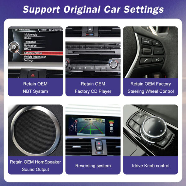 90bb712c8b3427b2 1920*720 Multimedia Touch Screen For BMW 1/2/3/4 Series F20/F21/F22/F30/F31/F33/F34/F36 Android Auto NBT System Wireless Carplay