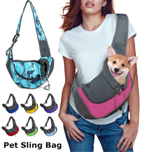 90bdf4ee4d53f6ad Pet Puppy Carrier S/L Outdoor Travel Dog Shoulder Bag Mesh Oxford Single Comfort Sling Handbag Tote Pouch