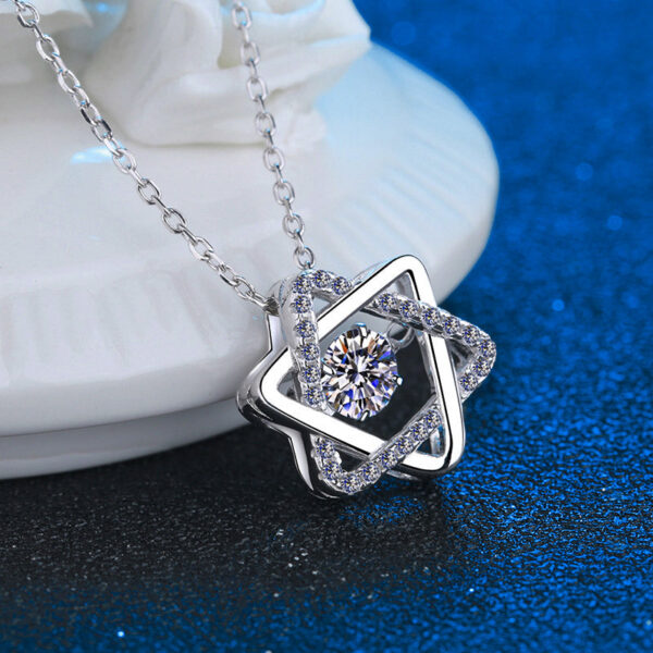 90c4416900d2bfd9 14K White Gold Real GRA Moissanite For Women Sterling Sier 0.5ct Lab Diamond Necklace Fine Jewelry