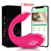 Bluetooth APP 2 Motors G Spot Vibrator for Women Dildo Clitoris Stimulator Vagina Vibrating Love Egg Panties Sex Toys for Adults