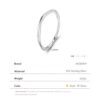 MODIAN 925 Sterling Silver Simple Geometric Line Twisted Ring Trendy Stackable Gold Color Fine Jewelry For Women Party Gifts