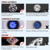 Stylever Certified Moissanite Diamond Classic Round Pendant Necklace for Women Sterling Sier Chain Wedding Jewelry