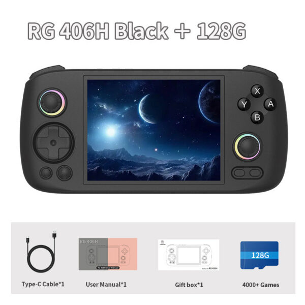 90f35f65c8451372 ANBERNIC RG406H RG 406H Handheld Game Console 4inch IPS Multi-touch Screen Retro Video Games Players Support 5G WIFI FOTA Update
