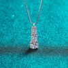 90f42ed00e728252 KNOBSPIN D VVS1 Moissanite Diamond for Woman Wedding Jewely with GRA Sterling Sliver Plated White Gold Necklace