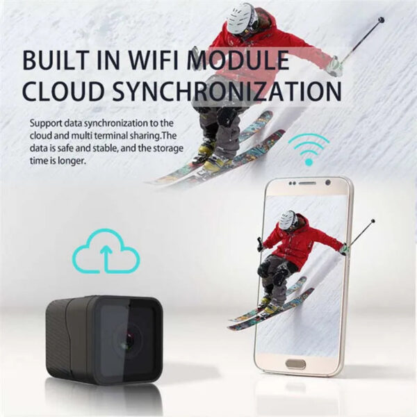 90f7f97ba9305659 1080p High-definition DV Sports Mini with Hotspot Waterproof WiFi Camera for Motorcycle and Bicycle Driving Recorder