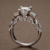 Vintage Princess cut Lab Diamond Ring sterling sier Engagement Wedding band Rings for Women Bridal Fine Party Jewelry