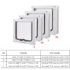 91218c5ce5ded2e7 Smart 4 Way Locking Security Lock ABS Plastic Dog Cat Flap Door Controllable Switch Direction Doors Small Pet Supplies