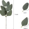 18pcs Babys Breath Eucalyptus Leaves Bouquet Blue Gypsophila Artificial Flowers and Faux Greenery for Home Decor