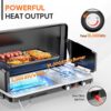 917b267210a0d419 ROVSUN 2-in-1 Portable Camping Stove with Grill