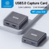 Hagibis 4K HDMI-Compatible Video Capture Card Loop Out Game Recording Live Streaming 1080P Grabber MS2131 for PS4/5 Switch