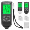9184285d0eed9947 1Pcs HW-300PRO Car Film Automatic Gauge 0-2000UM Fe & NFe Coating Thickness Tester Manual Automotive Paint Tools
