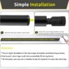 Camp Stove Leg Levelers Adjustable, Accessories for Camp Chef Explorer Stoves, Fit for Outdoor Camping Stove with 1.25" Diameter Round Legs, 4 Pcs Black