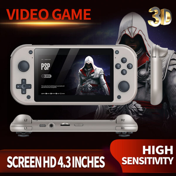 918ff9278cebe41c BOYHOM M17 Retro Handheld Game Console Open Source Linux System 4.3 Inch IPS Screen Portable Pocket Video Player 64GB