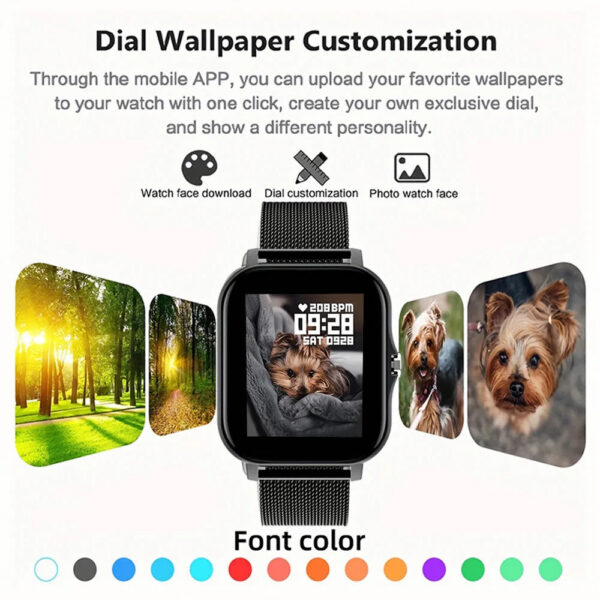 919838789256c664 Smart Watch Men Women Gift For Xiaomi Full Touch Screen Sport Fiess Watches BT Call Digital Smartwatch Wristwatch 2024 New