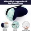 Knee Pillow for Side Sleepers, Camping Pillow, Leg Pillow, Small Memory Foam Pillow Travel, Comfortable Leg Pillow for Side Sleeping, Compatible for Camping