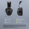 ZOHAN Electronic Headphone 5.0 Bluetooth Earmuffs Hearing Protection Headphones for Music Safety Noise Reduction Charging