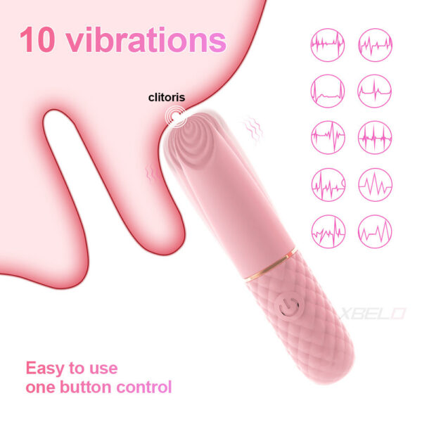 10 Speed Mini Bullet Vibrator Women Fast Orgasm Clitoris Stimulator Rechargeable Female Masturbation Goods Sex Toy for Adult