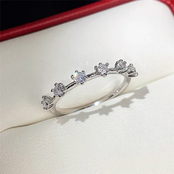 91d700ff936c406e Diamond Ring Finger Fine Jewelry Designer Shining CZ Zircon Wedding Engagement Rings For Women Lovers Gifts