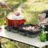 91eaa08180c84ecd 2 Burner Propane Camping Stove,Portable Folding Gas Stove for Camping with 17200 BTU,Two Adjustable Burners with Easy Carrying Handle&Inlet Gas Pipe,Outdoor Camp Stove for Camping Backpacking