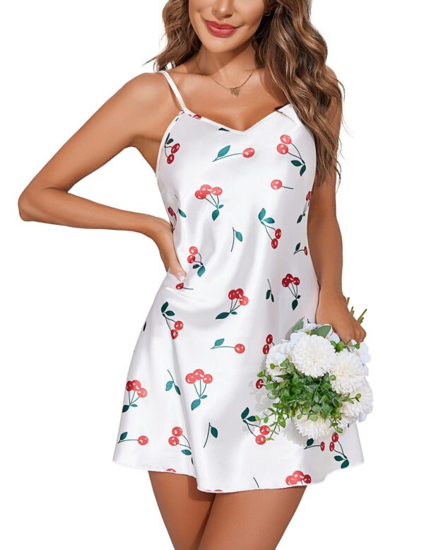 Avidlove Women Satin Nightgown Babydoll Lingerie Dress Sexy Sleepwear Mini Slip Chemise Nightwear