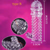 91f3448825cfd914 Spike Condoms Penis Extension Sleeves Sex Toys For Men Delay Ejaculation Reusable condoms Enlargement Sperm Lock Cock Ring 5pcs