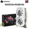 91fadb119a138b5f MOUGOL Radeon RX580 2048SP 8G Graphics GDDR5 Memory AMD Gaming Card 256Bit DP DVI Interface Directx12 for Desktop Computers