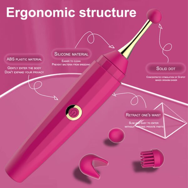 9216bda5ec7ecef9 Secret Pen Vibrator, Female Toy Adult with 10 Powerful Vibrations Nipple Clitoral Vibrators, Womens Vibrater Sexual Pleasure Tools for Women Couples Sex Toys