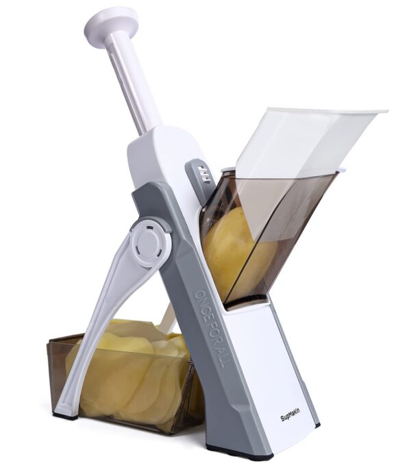 SUPMAKIN Safe Mandoline Slicer Kitchen, Adjustable Potato Slicer,Vegetable Chopp
