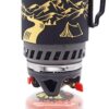 APG 1.4-Liter Camping Stove Cooking System Propane Butane Burner Outdoor Hiking Backpacking Camp Gas Stove Fast Boil Fuel Efficient Flash Cooking