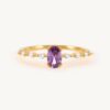 CANNER Square Black Diamond Ring 100% Sterling Sier Anillos Gold For Women Fine Jewelry Wedding Rings Bijoux