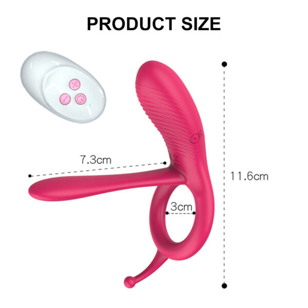 924762ea40dd0264 Long Tongue Sleeve Ring Vibrator Men Massager 10 Frequency Clitoral Anal Stimulation Erotic Sex Toys for Couples
