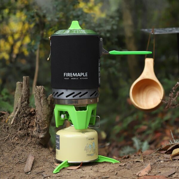 92485549d16bc000 Fire-maple FMS-X2 Personal Cooking System Outdoor Hiking Camping Equipment Oven with Piezo Ignition POT Support & Stand for Outdoor Acitivities- Portable Propane Gas Stove Burner