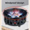 92520db64aac861d 19800W 7-Core Stove High-Power Strong Fire Portable Tourist Gas Burner Windproof Electronic Ignition Camping Equipment