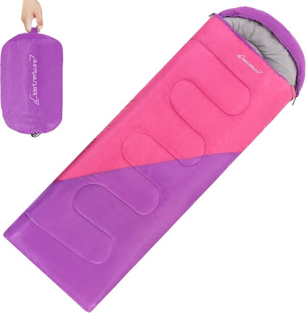 Clostnature Leichter Schlafsack für Camping – Outdoor Lässiger Deckenschlafsäcke mit Kleines Packmaß für Erwachsene, Damen, Herren, Wandern, Sport, Bergsteigen(Links Reißverschluss)