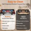 92721db6af1edb8a Propane Stove 2 Burner Gas Stove, 28800 BTU High-Efficiency Auto Ignition Tempered Glass LPG Cooktop with CSA Regulator and Hose – for Outdoor Camping, RV, and Emergency Cooking