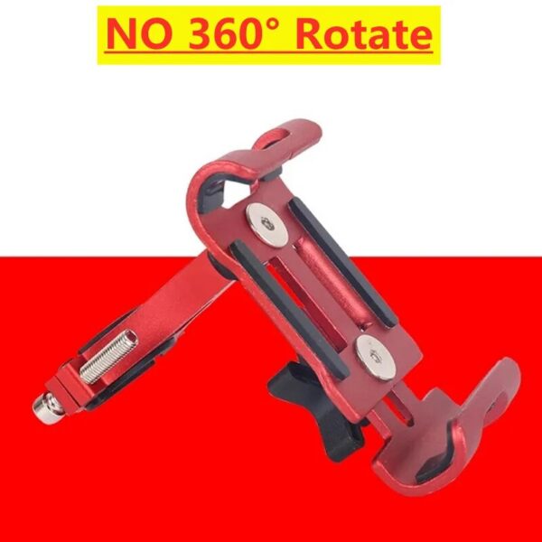 92774855634f8475 Metal Motorcycle Bike Phone Holder Aluminum Alloy Anti-slip Bracket GPS Clip Universal Bicycle Stand Support for All Smartphones