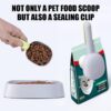 Raised Cat Bowl with Stand, 15° Tilted Cat Bowls for Kittens Elevated Cat Bowl Anti Vomiting Double Cat Bowls Plastic Transparent Cat Feeding Bowl